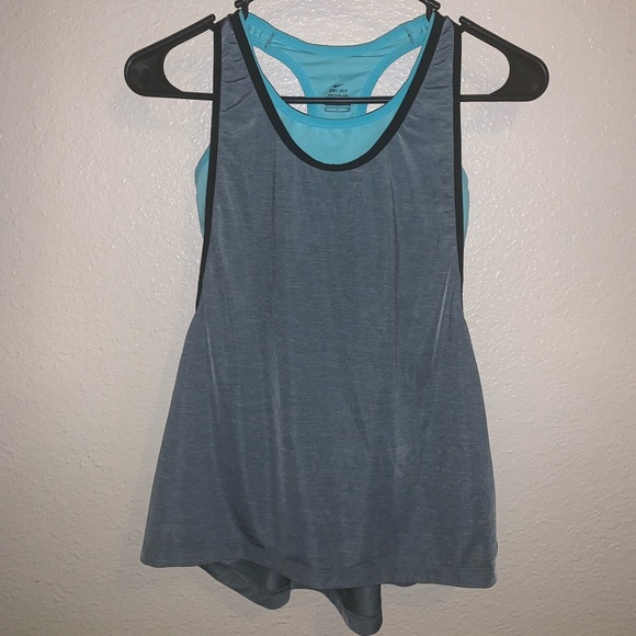 Nike tank with attached sports bra - Picture 2 of 2